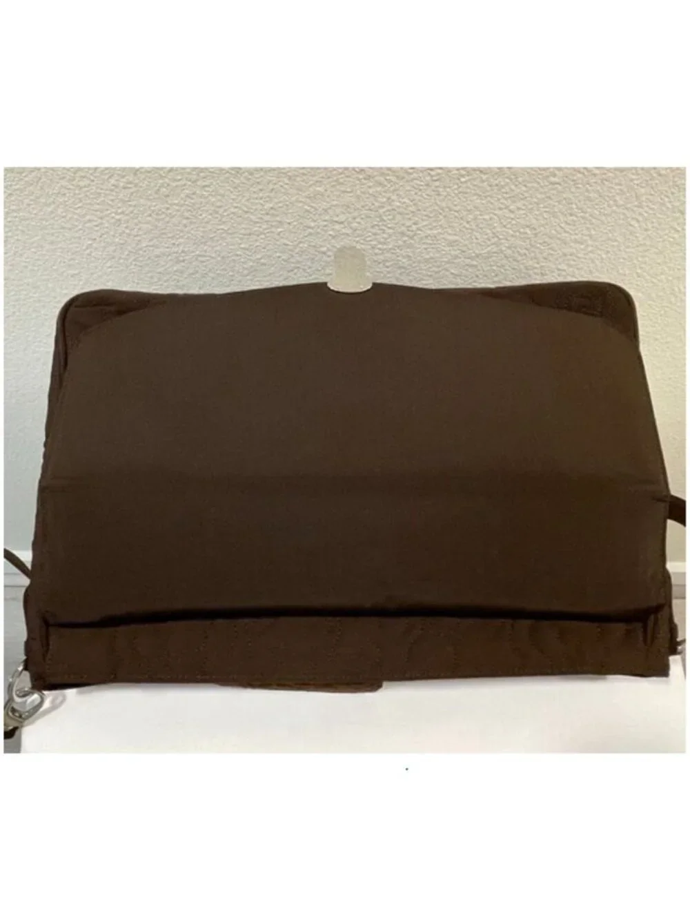 VERA BRADLEY Quilted Microfiber Attache Briefcase/Laptop Messenger Bag Brown